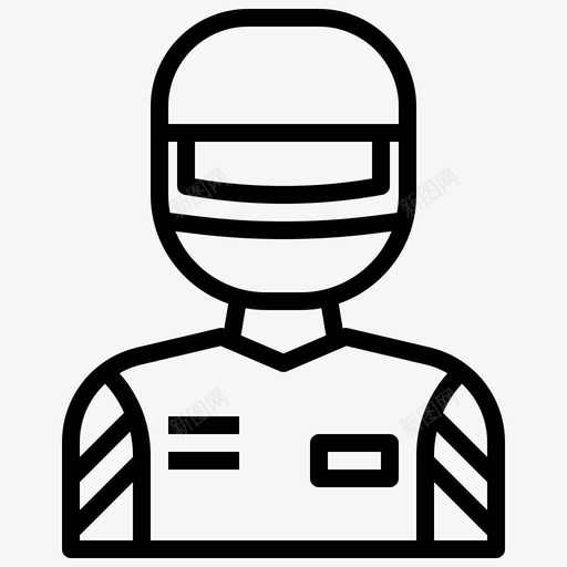赛车手头像头盔图标svg_新图网 https://ixintu.com 化身 头像 头盔 工作 职业 职业化 赛车 车手