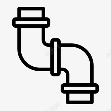 管道排水管延伸管图标图标