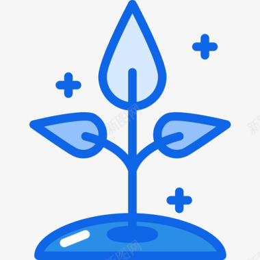 植物生态161蓝色图标图标