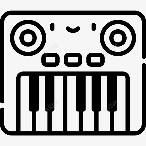 键盘儿童玩具10线性图标svg_新图网 https://ixintu.com 儿童玩具10 线性 键盘
