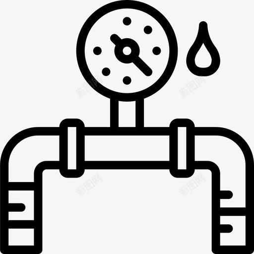 水发明线性图标svg_新图网 https://ixintu.com 发明 水 线性