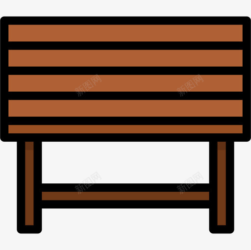 书桌家具107线性颜色图标svg_新图网 https://ixintu.com 书桌 家具 线性 颜色