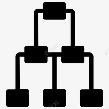 层次结构业务连接业务网络图标图标