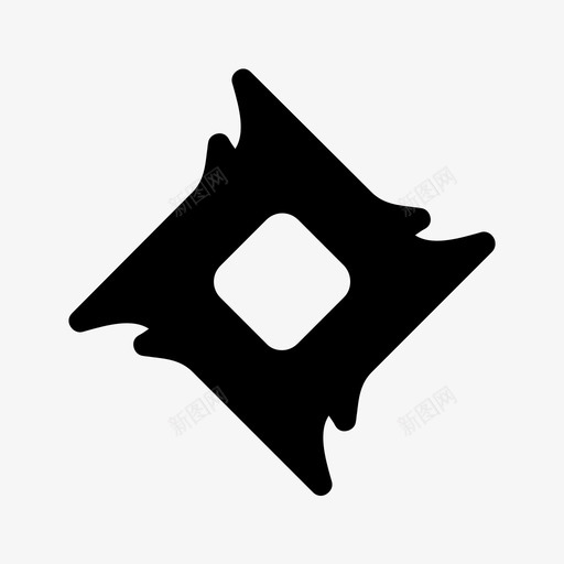 shuriken元素游戏图标svg_新图网 https://ixintu.com shuriken 元素 武器 游戏 物品