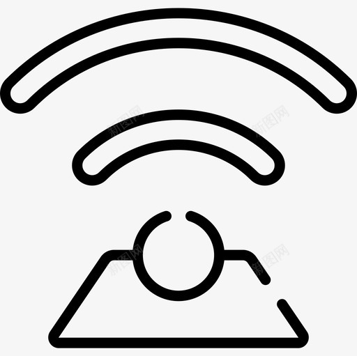 Wifi通信122线性图标svg_新图网 https://ixintu.com Wifi 线性 通信122