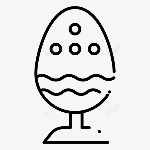 煮鸡蛋复活节食物图标svg_新图网 https://ixintu.com 东方规则点线 复活节 煮鸡蛋 食物