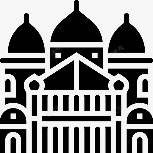 大教堂法国符号2铭文图标svg_新图网 https://ixintu.com 大教堂 法国 符号 铭文