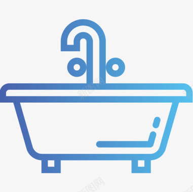 浴缸家具105坡度图标图标