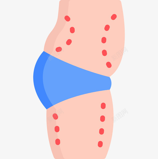 吸脂整形4扁平图标svg_新图网 https://ixintu.com 吸脂 扁平 整形