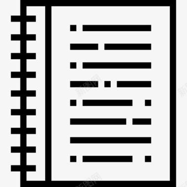 笔记本电脑办公用品直线型图标图标