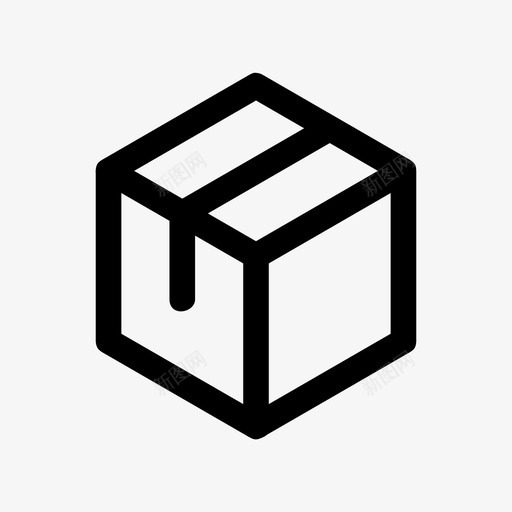 包裹盒子立方体图标svg_新图网 https://ixintu.com 包裹 物品 盒子 立方体 船 邮件