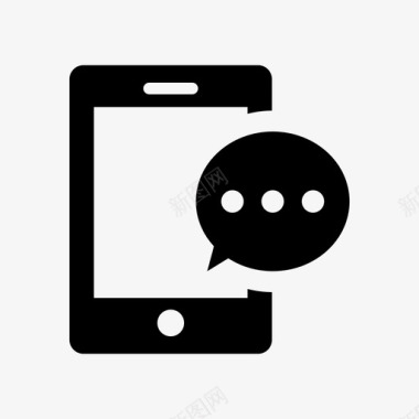 短信聊天通讯图标图标