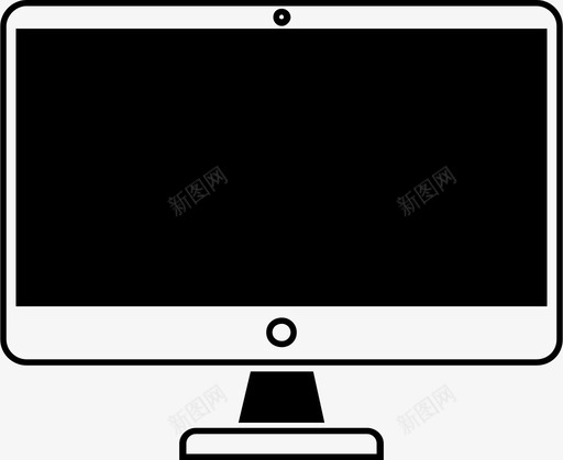 计算机设备硬件图标svg_新图网 https://ixintu.com 技术 监视器 硬件 计算机 设备