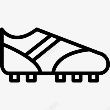 足球鞋21直线型图标图标