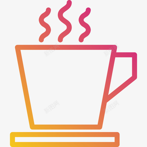 咖啡杯咖啡34梯度图标svg_新图网 https://ixintu.com 咖啡 咖啡杯 梯度