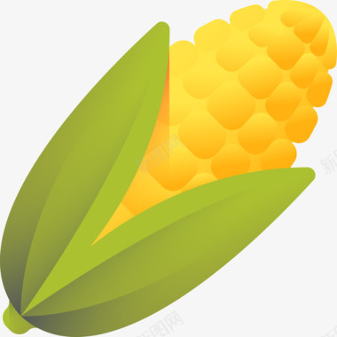 玉米秋45彩色图标图标