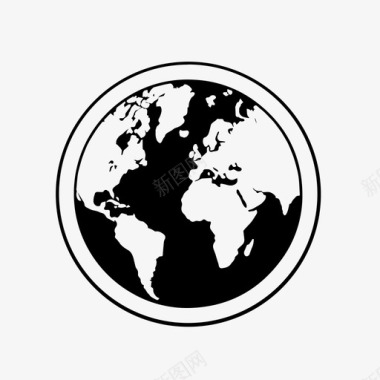世界地球全球图标图标