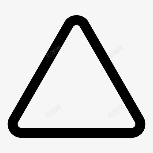 三角形箭头几何体图标svg_新图网 https://ixintu.com 三角形 几何体 形状 棱锥体 箭头