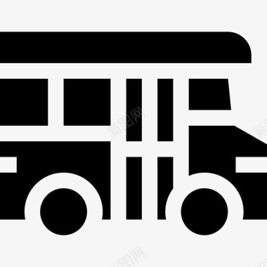 巴士生活方式15满载图标图标