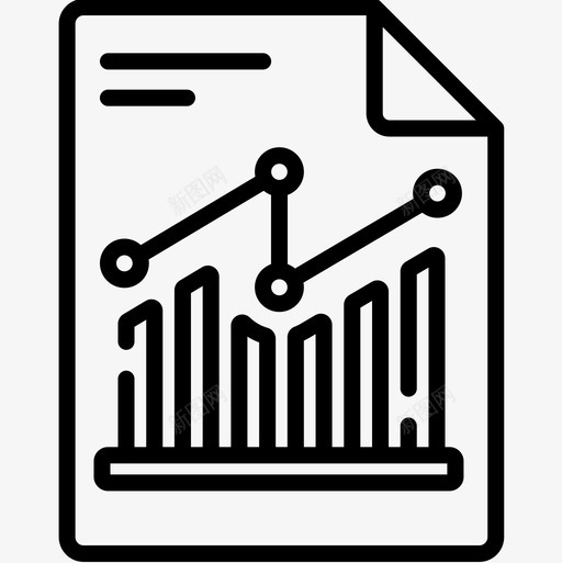报告市场增长13线性图标svg_新图网 https://ixintu.com 增长 市场 报告 线性