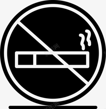 禁止吸烟酒店图标图标