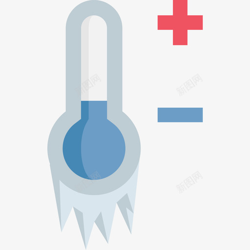 温度计圣诞120扁平图标svg_新图网 https://ixintu.com 圣诞120 扁平 温度计