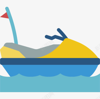摩托艇冒险运动15平底图标图标