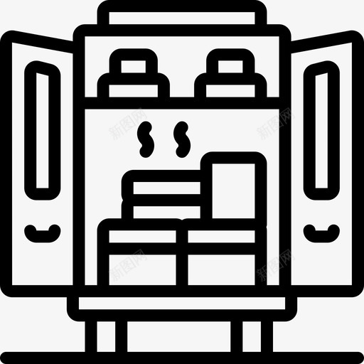 货车食品运送26直线型图标svg_新图网 https://ixintu.com 直线型 货车 食品运送26