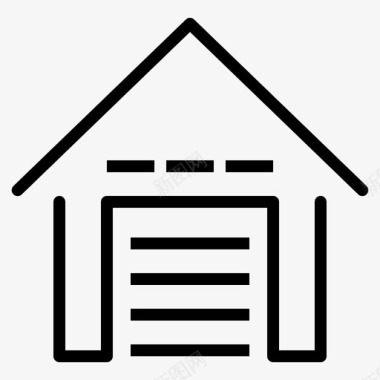 车库建筑物房屋图标图标