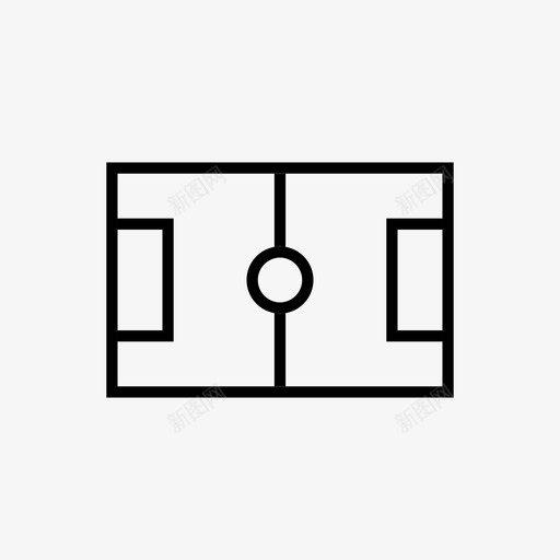 足球场地图标svg_新图网 https://ixintu.com 场地 足球
