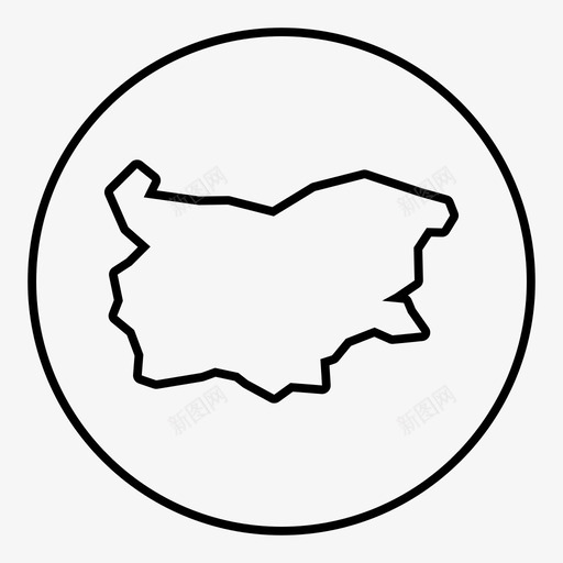 保加利亚地图欧洲地理图标svg_新图网 https://ixintu.com 保加利亚地图 地理 欧洲 索非亚