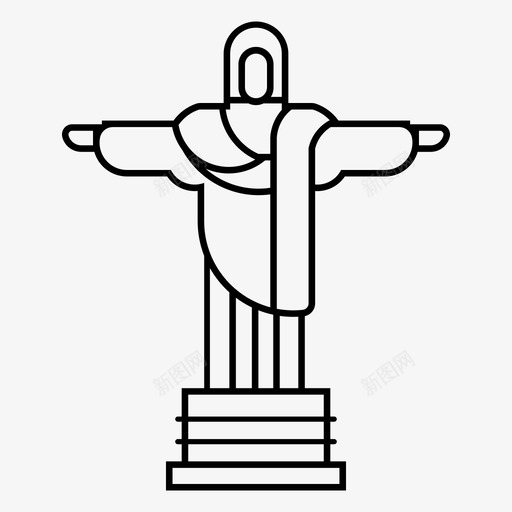 救世主基督著名的巴西里约热内卢地标图标svg_新图网 https://ixintu.com 世界旅游 亚洲地标 救世主基督 著名的巴西 里约热内卢地标 雕像