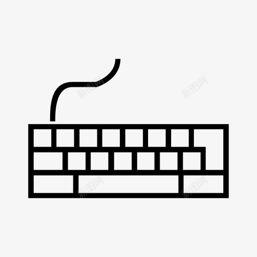 键盘电脑键盘电脑图标svg_新图网 https://ixintu.com 游戏 电子 电脑 键盘