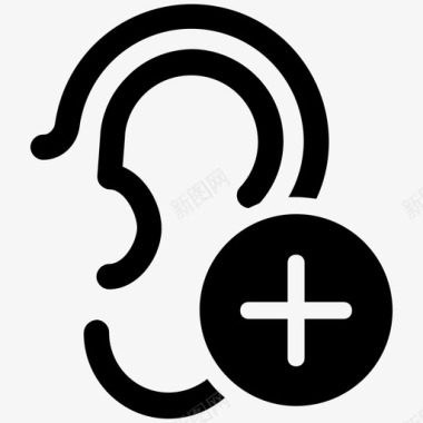 耳朵听觉系统身体部位图标图标