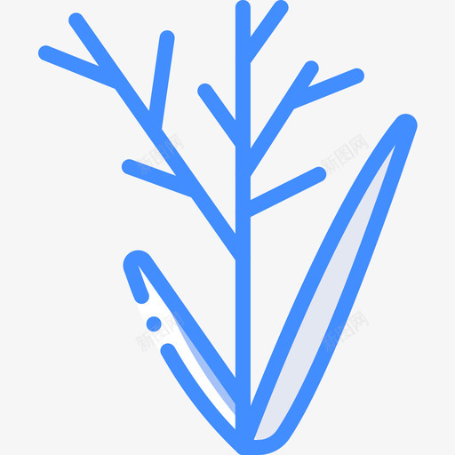 草植物4蓝色图标svg_新图网 https://ixintu.com 小草icon 植物 蓝色