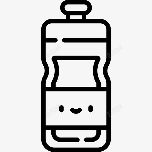 水瓶新年建议16线性图标svg_新图网 https://ixintu.com 新年建议16 水瓶 线性