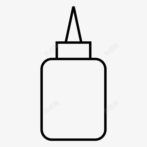 粘合剂胶水杂物图标svg_新图网 https://ixintu.com 办公室 学校 教育 杂物 粘合剂 胶水 设备