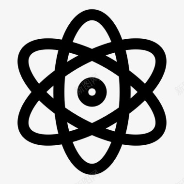 科学原子教育图标图标