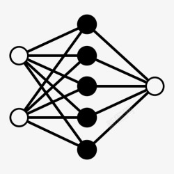 神经网络图标人工神经网络机器学习机器学习算法图标高清图片