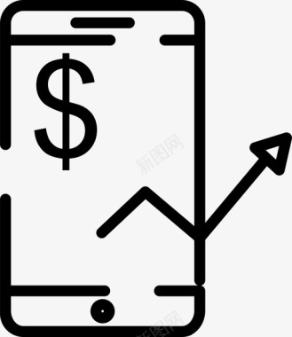 货币美元增加图标图标