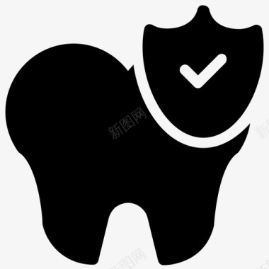 牙齿安全防病毒蛀牙牙齿保健图标图标