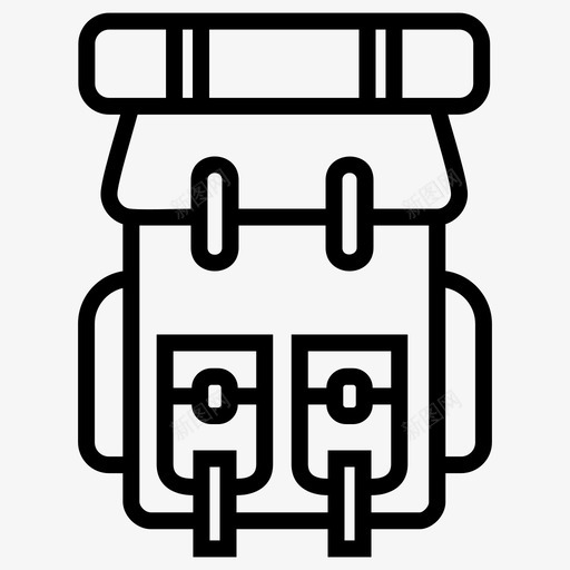 背包公文包教育图标svg_新图网 https://ixintu.com 公文包 办公室 学校 教育 背包