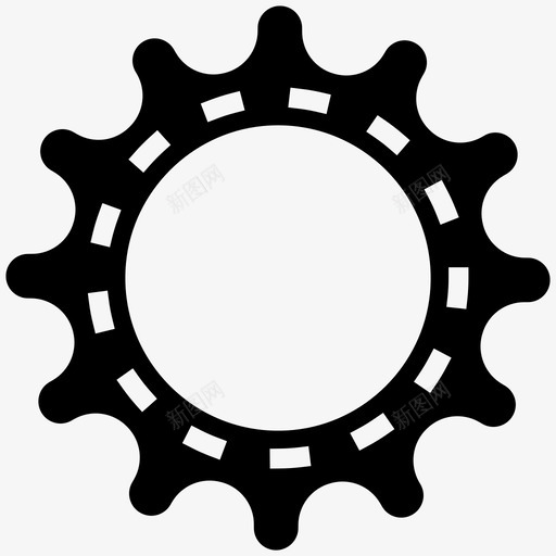 齿轮发动机机械图标svg_新图网 https://ixintu.com 修理 发动机 机械 设置 齿轮