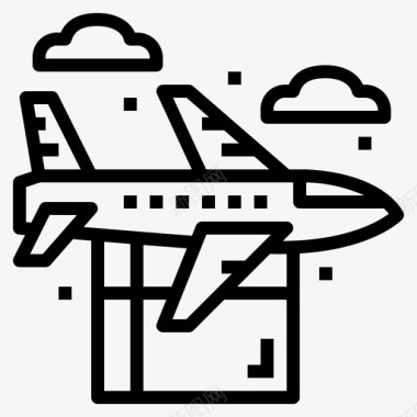 航班货物飞机图标图标