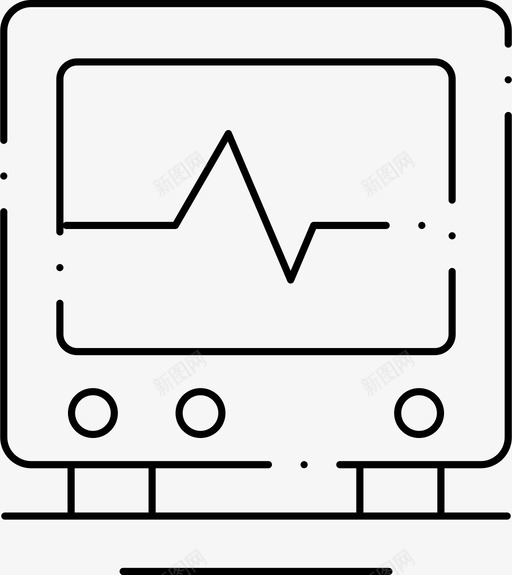 心电图心率心跳图标svg_新图网 https://ixintu.com 医学 心率 心电图 心跳 科学 脉搏