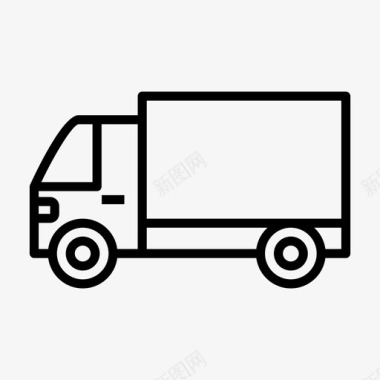 卡车交货运输图标图标