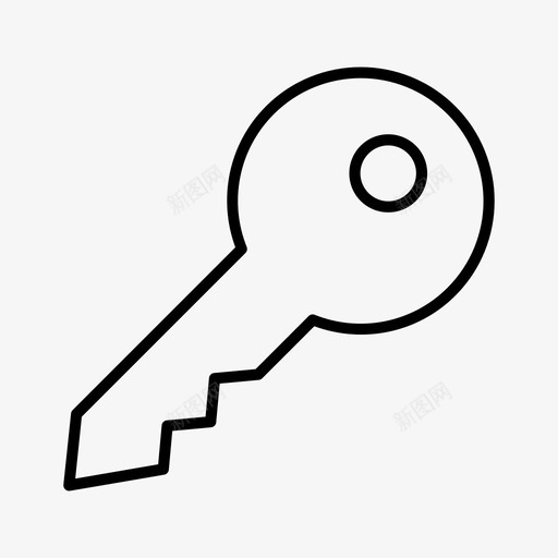钥匙房门钥匙主钥匙图标svg_新图网 https://ixintu.com 安全 房门 打开 用户界面 钥匙