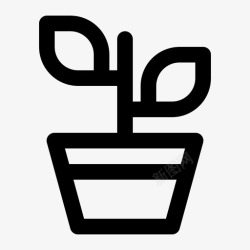生长的季节植物生长叶子图标高清图片