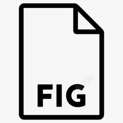FIG图标fig格式文件文件格式图标高清图片
