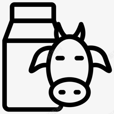 牛奶奶油牛奶乳制品图标图标